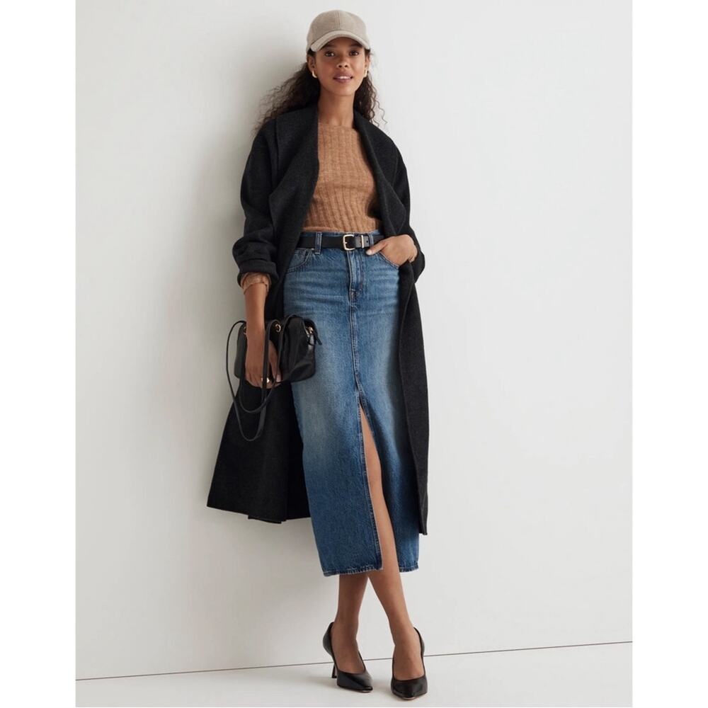 Madewell Denim Mid-Rise Maxi Skirt